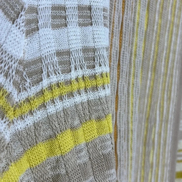 NIC+ZOE Longline Butter Yellow Open Cardigan Autumnal Fall Cozy Sweater - Picture 4 of 9